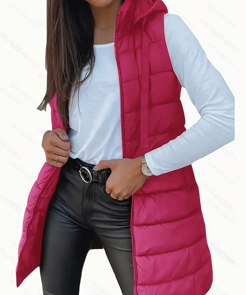 Αδιάβροχο | Γιλέκο με κουκούλα και φουσκωτό ύφασμα